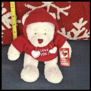 Ganz Valentine's Hoodie Bear